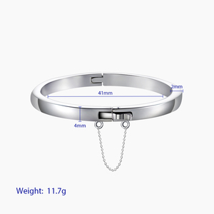 Brazalete de Acero Inoxidable Personalizado para Bebé en Existencia - Product Image 3