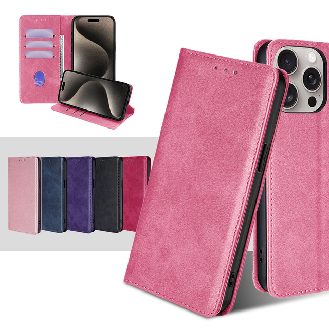 Protective Leather Phone Case for Infinix Smart 7 Popular Wallet Flip Mobile Cover for Itel Vision 1 Cell Phone Case