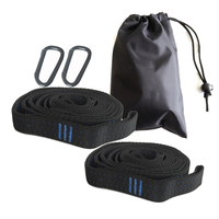 Vente chaude Hamac de camping multifonction réglable en polyester robuste Ensemble de 2 sangles pour balançoire d'arbre pour adultes
