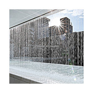 Rideau d'eau mur d'eau maison verre artificiel cascade décoration fontaine <span class=keywords><strong>de</strong></span> <span class=keywords><strong>jardin</strong></span> - Product Image 2