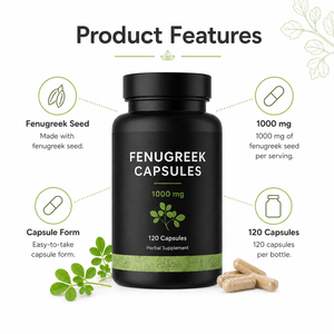 Nouvelles capsules de fenugrec, complément alimentaire pour adultes, soutien immunitaire, énergie, digestion - Product Image 2