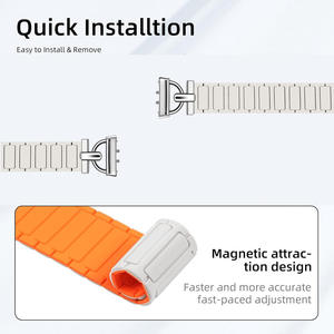 Bracelet de montre en silicone bicolore magnétique pour Samsung Galaxy Fit 3, vente en gros d'usine - Product Image 2