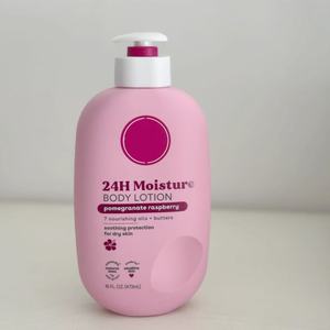 Lotion corporelle naturelle Eoos à prix abordable, grenade et framboise, hydrate 24h, apaise et protège les peaux sèches - Product Image 4