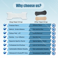 Bandes nasales respiratoires à admission magnétique CM Option de logo personnalisé Bande nasale transparente extra forte pour les sports de course et de sommeil
