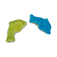 Bonbons Gélifiés en Gros Dauphin Bleu et Blanc, Bonbons Gélifiés à Mâcher pour Fêtes, Bonbons Gélifiés Savoureux, Vente Chaude
