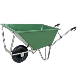 Brouette de haute qualité 160L pour écuries de chevaux, robuste et résistante, avec plateau en polypropylène et polyéthylène de haute qualité - Product Image 4