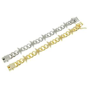 Bracelet en argent sterling 925 style urbain avec moissanite taille brillant rond, bijoux de mode hip-hop pour le quotidien - Product Image 2