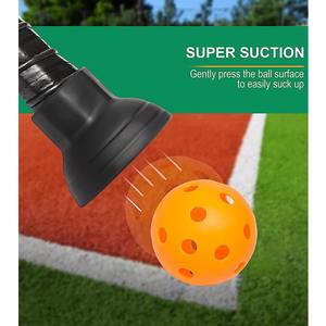 Petit récupérateur de balles de pickleball portable en silicone, accessoires de <span class=keywords><strong>sport</strong></span> pour pickleball en plein air, outil à ventouse - Product Image 6