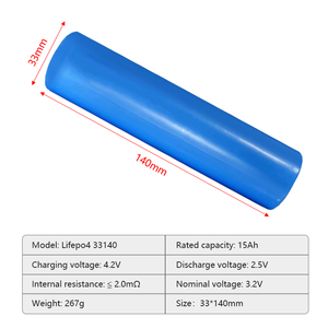 33140 40135 32140 3.2V 15Ah LFP/Lifepo4 Solid State <b>Battery</b> 12V 24V 36V <b>48V</b> 3000 Cycles 33x140mm Solar Energy Storage - Product Image 2