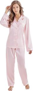 Conjunto de pijama clásico de satén para mujer de TONY y <span class=keywords><strong>CANDICE</strong></span>, ropa de dormir de verano con cierre de cintura elástica - Product Image 5