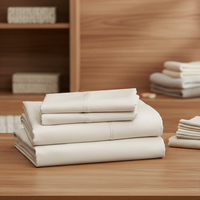 Parure de lit de luxe pour hôtel, 100% coton tissé, couleurs unies modernes, blanc, beige, 300 fils, tailles personnalisables