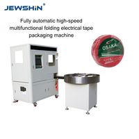 Machine d'emballage entièrement automatique à grande vitesse pour rubans PVC, avec pliage et enroulement des coins pour rouleaux d'isolation électrique en film OPP