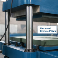 Presse à carreaux en caoutchouc multi-colonnes à haute capacité, vulcanisateur thermique robuste, unité d'équipement électrique