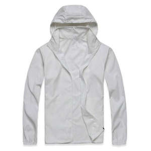 Veste de pluie à séchage rapide pour hommes Manteau de sport de plein air imperméable et anti-UV avec col montant pour le camping et la randonnée - Product Image 5