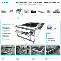 Station de pose manuelle de chaînes de cellules solaires / Table pour l'assemblage de modules photovoltaïques Ligne de production de panneaux solaires