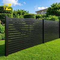 Panneaux de clôture en aluminium sur mesure pour jardin extérieur, écran d'intimité, revêtement poudré, résistant à la rouille, clôture OEM