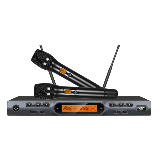 K600 Best Price New Style 2 Channel True Diversity UHF Wireless Handheld Professional Microphone Use for Performance
