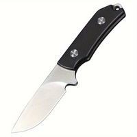 Lame en acier inoxydable durable extérieure personnalisée en usine poignée G10 couteau EDC à bord droit tranchant pour la pêche en camping