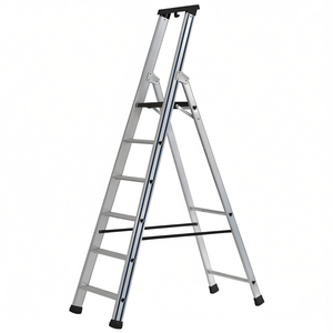 Escalera de aluminio Ttake de 6 pies con peldaños antideslizantes para uso doméstico - Product Image 2