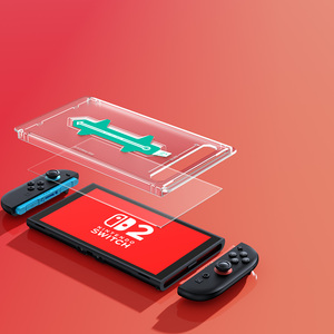 Protector de Pantalla de Vidrio Templado con Marco de Alineación Automática a Prueba de Golpes de Grado Militar para Consola <span class=keywords><strong>Nintendo</strong></span> Switch 2, Venta al Por Mayor - Product Image 1