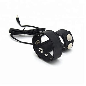 แหวนอวัยวะเพศชายหนัง PU ช็อคไฟฟ้า,วงแหวนกระตุ้นด้วยไฟฟ้าห่วงอวัยวะเพศชายของเล่นทางเพศแบบธีมทางการแพทย์รีโมตคอนโทรลไร้สาย - Product Image 5