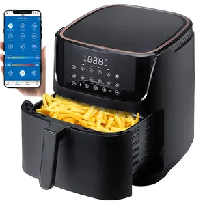 Hot Air Fryer 6L 8L With Tuya App Control Air Frier Digital With Glass Window Smart Home Appliances Wifi Air Fryers