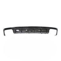 Diffuseur noir brillant en fibre de carbone pour pare-chocs arrière Audi A6 S6 C8 2019-2025