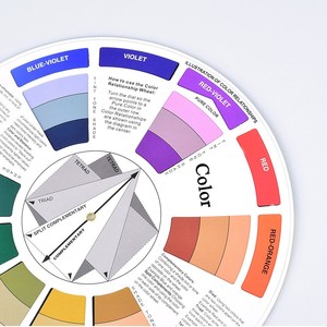 Tarjeta de colores circular de 23,5 cm, guía de combinación de colores para pintura en aerosol, diseño artístico - Product Image 4