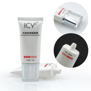 Emballage cosmétique en PE blanc de 30 ml avec logo imprimé sur écran, tubes vides de 100 ml, bouchon carré à vis, soins de la peau - Product Image 2