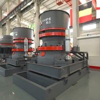 Concasseur à cône hydraulique monocylindre HST 27~2130T/h, taille d'alimentation ≤560mm, machine de concassage pour minerai moyen, fin et dur