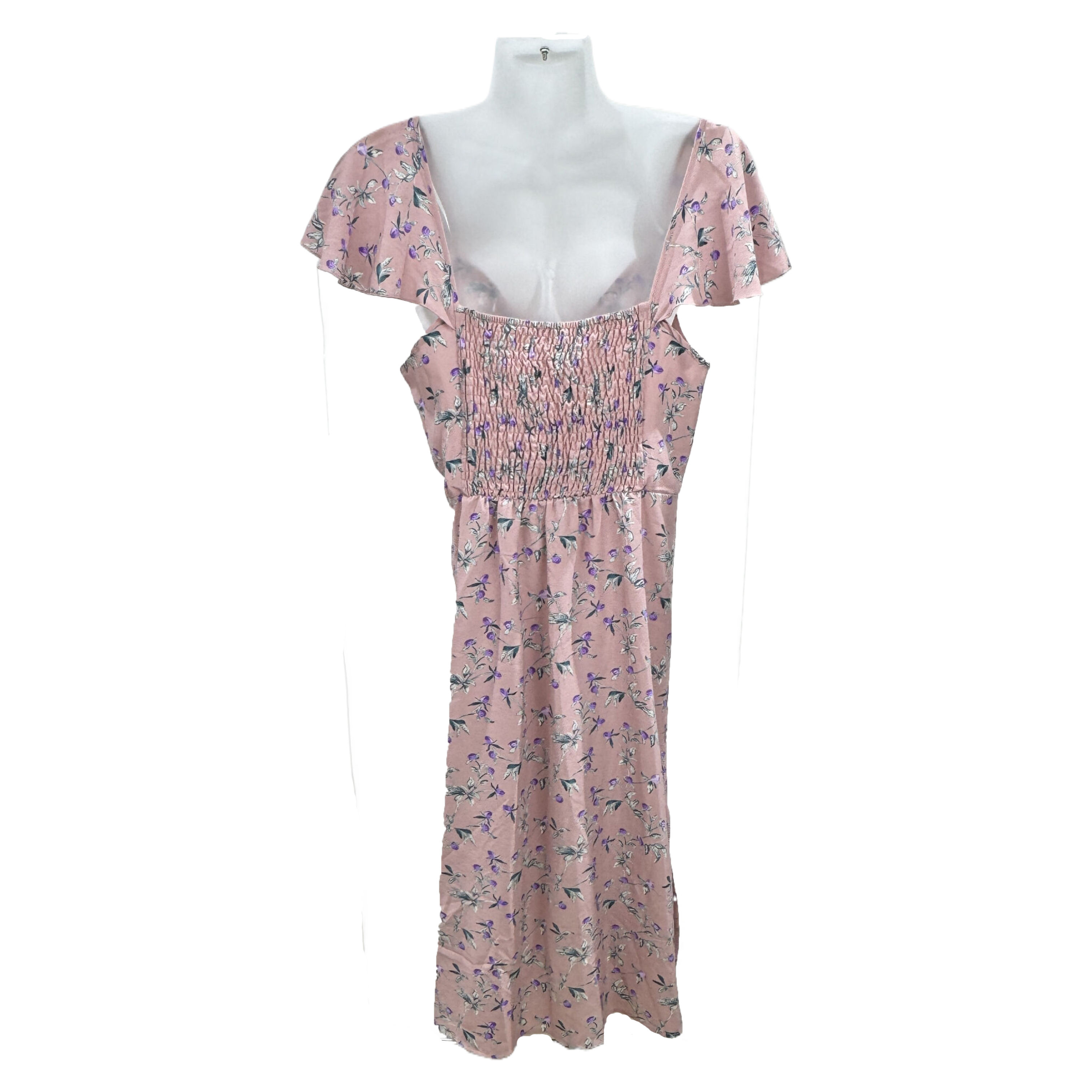 pastel pink color formal dress