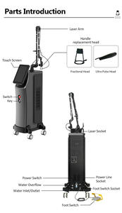 Prix de gros 60w CO2 Laser Machine Serrage de la peau et Resurfaçage Équipement Traitement des taches de rousseur Plastique et métal Matériel - Product Image 5