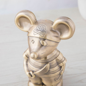 Pot à billets en métal Cadeau du zodiaque pour enfants <span class=keywords><strong>Tirelire</strong></span> souris <span class=keywords><strong>pirate</strong></span> créative <span class=keywords><strong>Tirelire</strong></span> souris jouet mignon - Product Image 5