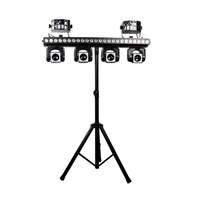 Barre en T Portable avec interrupteur au pied DJ éclairage LED Kit de système d'éclairage de barre de fête Derby laveuse tête mobile Led éclairage de scène
