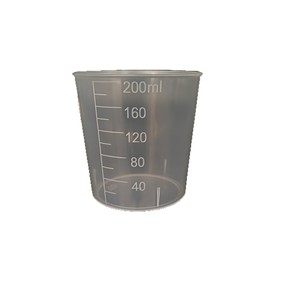 Tasse à mesurer en plastique de 200 ml, graduée, à large ouverture, pour le mélange de peinture en laboratoire - Product Image 3
