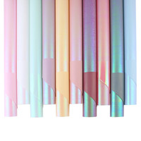 Papier d'emballage pour fleurs fraîches, imperméable, multicolores, pour bouquets de fleuristes, emballage cadeau
