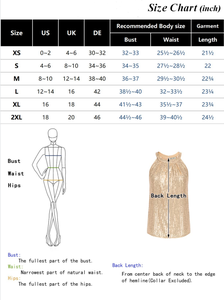 WINGTU - Top de punto personalizado con purpurina para mujer, sin mangas, elegante, brillante, con lentejuelas, tipo chaleco - Product Image 6