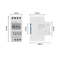 DIN Rail Digital 40 kelompok sekolah atau pabrik pengendali pengatur waktu bel otomatis Interval 1 ~ 99 detik sakelar waktu Cincin otomatis AC 220V