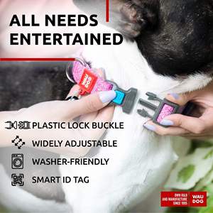 Collar de nailon reflectante para perros Waudog, ajustable, para perros pequeños, medianos y grandes, para todas las estaciones, estilo sencillo - Product Image 6