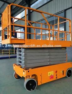 WLホットセール伸縮式垂直足場400 Kgローディング自走式シザーワンマンリフトリアルワークプラットフォーム - Product Image 6