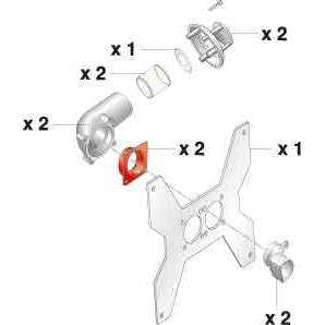 KIT DE DIVISOR De Soporte Metálico-Kit De Accesorios De Tubería Premium Con Soporte Metálico Duradero - Product Image 2