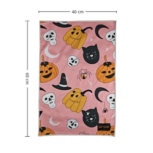 Tùy Chỉnh Halloween Bí Ngô Thiết Kế Hai Mặt In Ấn Nén Nhanh Chóng-Khô Thân Thiện Với Môi Sợi Nhỏ Nhà Bếp Trà Khăn Quà Tặng Nhà - Product Image 2