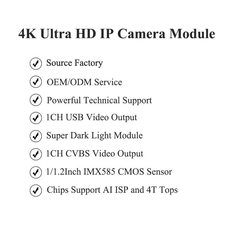 Imx545 Module 8MP 4K 60FPS AI Camera Module with IMX585 Sensor, SS928 Chips - Ideal ...