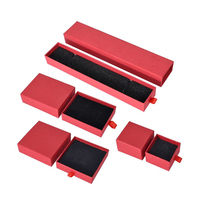 Boîte Coulissante en Carton Imperméable de Luxe en Gros avec Doublure en Éponge Personnalisée pour Mini Colliers, Emballage Cadeau Bijoux, Expédition