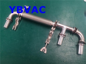 ISO-KF25 longueur personnalisée 0.15mm soufflet sous vide à paroi mince tuyau en métal Flexible poli pour équipement de laboratoire semi-conducteur ISO - Product Image 6