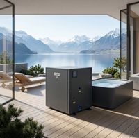 Pompe à chaleur air-eau 7KW sans réservoir, refroidisseur d'eau avec contrôle WiFi via application, système de refroidissement portable pour bain de glace, idéal pour les centres de bien-être et les salles de sport commerciales