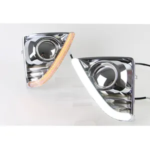 Gobison Hot Sales Daylight Fog Lamp LED DRL Driving Daytime Running Light For Toyota Yaris L 2013 2014 2015 Fog Light