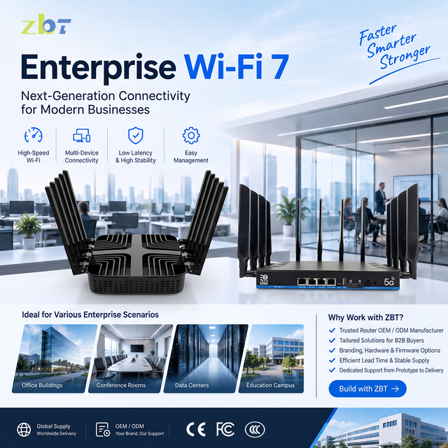 10G SFP Fiber Port 5G Router with Sim Card Wifi7 Mesh Router High Quality Materials for Long Term Investment FCC CE RoHS