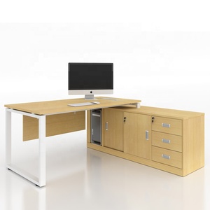 Guangzhou <span class=keywords><strong>BERSON</strong></span> muebles nuevo diseño Escritorio de lujo muebles de oficina un lado con marco de gabinete - Product Image 2