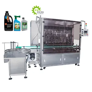 ZXSMART 100Ml -1000Ml Liquid Fertilizer Automatic Bleaching Cream Chemical Liquid Filling Machine